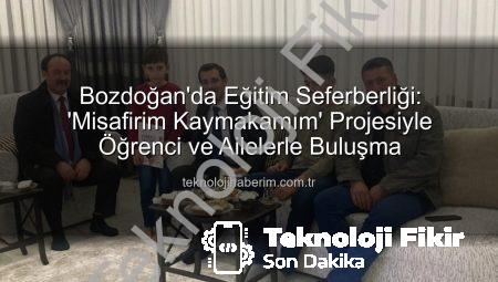 “Misafirim Kaymakamım” Projesiyle Bozdoğan’da Öğrenci ve Aile Bağları Güçleniyor: Kaymakam Polat Ev Ziyaretlerinde