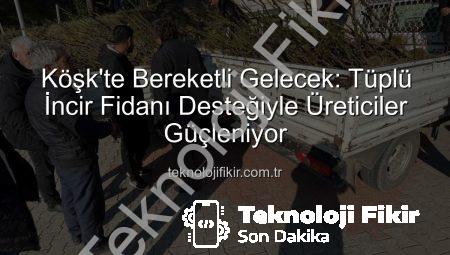 Köşk’te Bereketli Gelecek: Tüplü İncir Fidanı Desteğiyle Üreticiler Güçleniyor