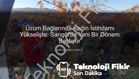 Üzüm Bağlarında Kadın İstihdamı Yükselişte: Sarıgöl’de Yeni Bir Dönem Başlıyor