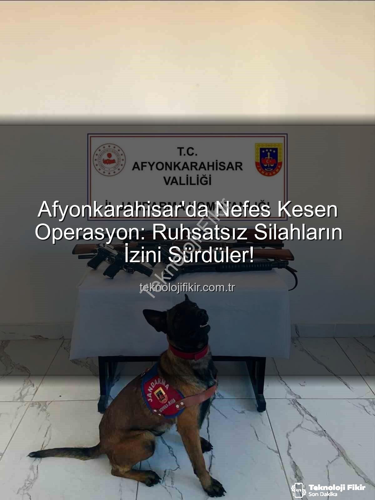 ruhsatsız silah - Afyonkarahisar'da Nefes Kesen Operasyon: Ruhsatsız Silahların İzini Sürdüler!