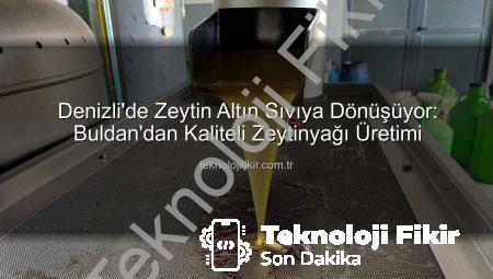 Denizli’de Zeytin Altın Sıvıya Dönüşüyor: Buldan’dan Kaliteli Zeytinyağı Üretimi