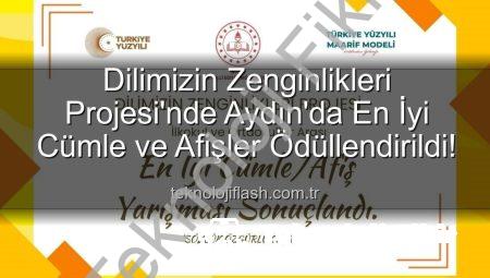 Dilimizin Zenginlikleri Projesi Aydın’da Ödülleri Sahiplerini Buldu: En İyi Cümle ve Afişler Belirlendi