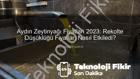 Aydın Zeytinyağı Fiyatları 2023: Rekolte Düşüklüğü Fiyatları Nasıl Etkiledi?