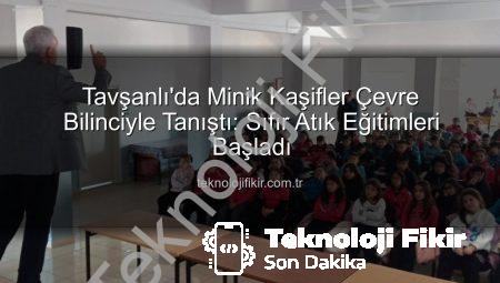 Tavşanlı’da Minik Kaşifler Çevre Bilinciyle Tanıştı: Sıfır Atık Eğitimleri Başladı