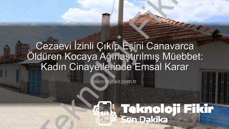 Cezaevi İzinli Çıkıp Eşini Canavarca Öldüren Kocaya Ağırlaştırılmış Müebbet: Kadın Cinayetlerinde Emsal Karar